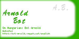 arnold bot business card